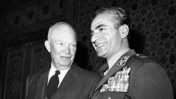 President Eisenhower with the Shah of Iran, who came to power as a result of a US-led coup