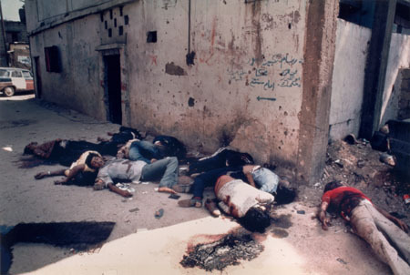 Palestinian corpses at Shatila
