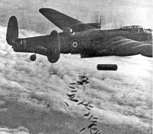 Lancaster_I_NG128_Dropping_Blockbuster_-_Duisburg_-_Oct_14,_1944